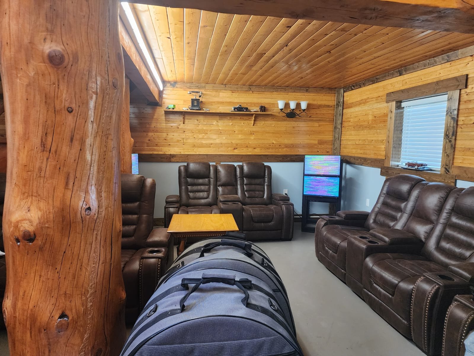 Comfortable reclining chairs inside the Supernatural Light Therapy wellness room
